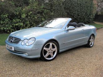 mercedes benz clk320 convertible with just 16,000 miles from new