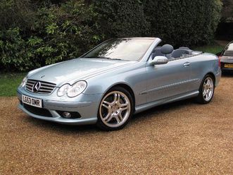 mercedes benz clk500 amg convertible with just 22,000 miles from new