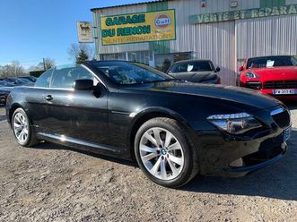 bmw 630 cia (e64) cabriolet 272 cv pack luxe francaise 73290km état neuf keyless xenons sieges confort + de 4000 de travaux inclus