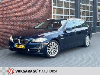 bmw 5-serie touring 520i executive parkeersensoren/led/clima/airco/cruise/trekhaak/bluetooth