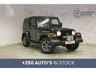 jeep wrangler 2.5 benzine 4x4 golden eagle *3 deur*soft+hard top*airco*winch*trekhaak*