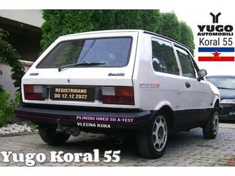 yugo koral 55/plin a-test/vlecna kuka/registrirano