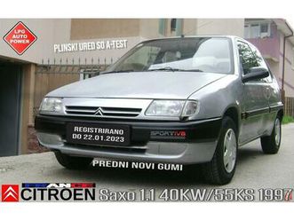 citroen saxo 1.1 plin atest novi gumi reg do 22 januari 2023