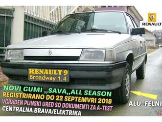 renault 9 1.4 novi gumi plin registrirano