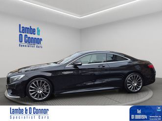 s 500 coupe amg line **** obsidian black / black leather **** 20 multi spoke alloys *** heated / cooling seats *** dynamic led headlamps **** amg styling packa