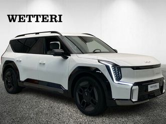 kia ev9 gt-line awd 99,8kwh 384hv 6p premium - huipputarjous 0,99%korko nyt ilman rahoituskattoa tai ekstrahyvitys vaihtoautostasi / kysy myyjältä lisää