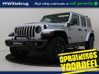 jeep wrangler unlimited - 4xe 380 rubicon | camera | open dak | navigatie | leder uitverkoop