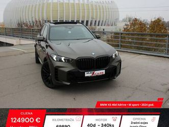 bmw x5 xdrive 40d m sport•zračni ovjes•sky panorama•iconic glow•ar•pdv, 2024 god.
