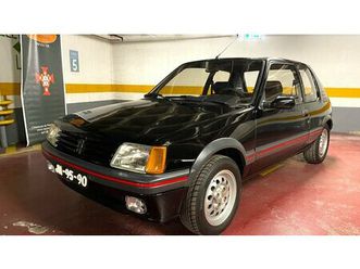 1986 peugeot 205 noir manuel, 5 vitesses conduite à gauch...