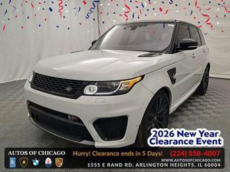 used 2017 land rover range rover sport 5.0l supercharged svr