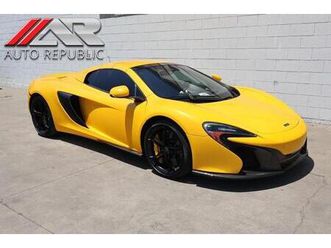 used 2015 mclaren 650s 2dr conv spider w/all major services just completed