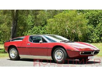 1972 maserati bora rouge manuel, 5 vitesses conduite à dr...