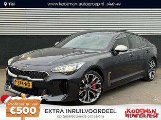 kia stinger - 3.3 v6 t-gdi awd gt 370 pk, schuif/kanteldak, lederen bekleding, 360