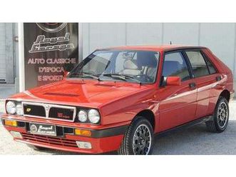 1989 lancia delta rosso manuel, 5 vitesses conduite à gau...