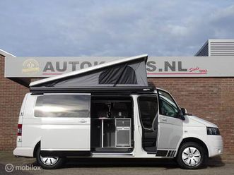volkswagen transporter l2 buscamper 2.0 115pk euro-5 benzine/cng inbouw nieuw california-look | 4-zitpl./ 4-slaappl. | slaaphefdak |nieuwstaat