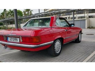 1987 mercedes sl class rouge automatique, 4 vitesses cond...