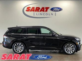 certified 2023 lincoln aviator black label grand touring awd
