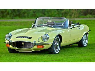 1973 jaguar e-type giallo conduite à droite in royaume-un...