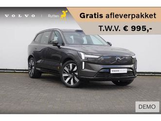volvo ex90 517pk twin motor performance ultra / panoramadak / luchtvering / head-up display / stoelverwarming en stuurwielverwarming / massagestoelen / memory s