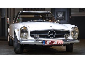 1969 mercedes sl class blanc manuel, 4 vitesses conduite...