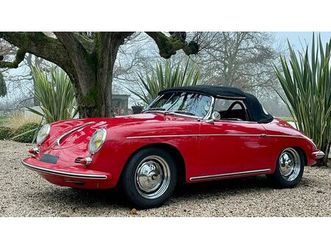 1961 porsche 356 rouge manuel, 4 vitesses conduite à gauc...