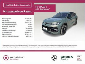 volkswagen tayron 2.0 tdi r-line 4m, ahk, iq light, blackst