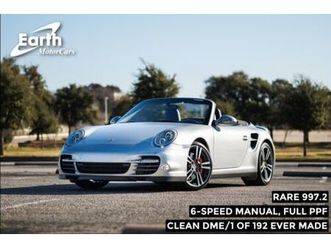 PORSCHE 911 CABRIOLET 997 TURBO 2010-porsche-911-turbo-997-2-cabriolet-6-speed-1-of-127-made-3079-miles-gt-silve
