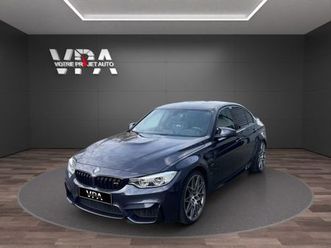 bmw m3 f80 competition 3.0i 450ch 30e anniversaire - toit carbon - sieges m chauffants