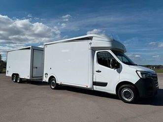 renault master eurobox xl med eurobox trailer skåpbil/släp