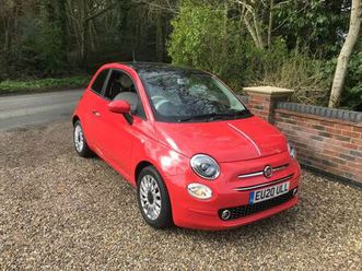 2020 reg fiat 500 1.0 cc lounge petrol mild hybrid 2020 only 17k main dealer fsh