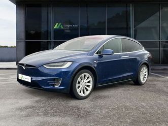 tesla model x - 100d 5 places garantie jusqu'à avril 2027 kilométrage illimité - bleu métallisé