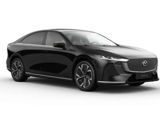 mazda 6e 5hb ev 80 kwh long range 245 hp takumi plus in jet black met nappa leder tan en suede