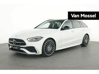 mercedes classe c 200d amg line break + panoramisch dak + burmester + digital light +