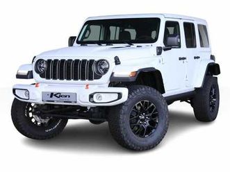 jeep wrangler unlimited - 4xe 380 dominator | liftkit 2.5 rubicon | electric treeplanken | grill 2025 |