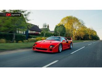 1989 ferrari f40 rouge manuel, 5 vitesses conduite à gauc...
