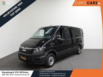 man tge 140pk l3h2 / l2h1 2x schuifdeur trekhaak cruise control airco 3-zits euro6