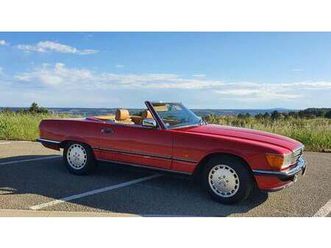 1987 mercedes sl class rouge automatique, 4 vitesses cond...