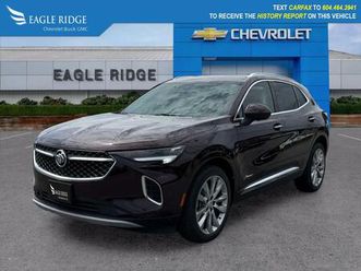 used 2022 buick envision avenir radio data system, radio: buick infotainment system am/fm w/nav, siriusxm, speed control, split folding rear seat, usb charging-