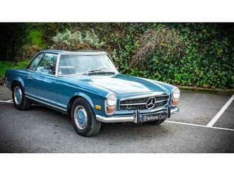 1971 mercedes sl class bleu automatique, 4 vitesses condu...