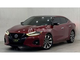 2022 nissan maxima sr, jan 2027 nissan warranty, full nissan service history, low kms, gcc