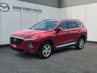 used 2019 hyundai santa fe 2.0t luxury awd - one owner - dealer serviced - clean carfax