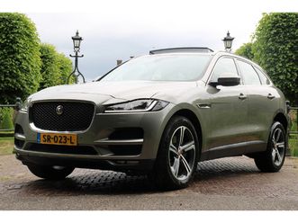 jaguar f-pace benzine suv 2.0 portfolio awd 30t | 300pk | nl-auto! | panodak | leder | stoelverwarming | camera | el. achterklep | stuurverwarming | lijndetecti