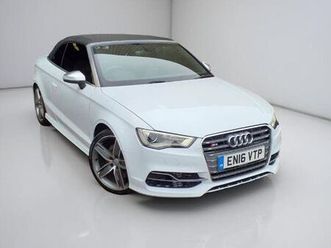 2016 audi s3 2.0 tfsi quattro (300ps) nav cabriolet 2d s tronic