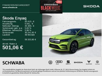 skoda enyaq coupe rs 82 kwh 4x4 *led*ahk*acc*hdup*21