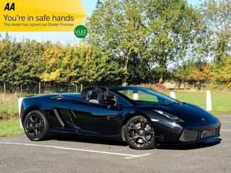 lamborghini gallardo 5.0 v10 spyder 2dr petrol egear 4wd euro 4 (520 ps)