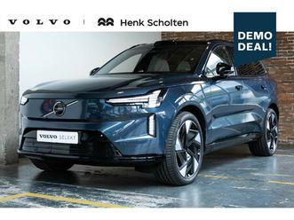 volvo ex90 twin motor performance ultra 7p. 111 kwh | panoramadak | actieve luchtvering | verwarmbare voorstoelen en achterbank | stuurverwarming | premium audi