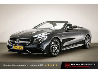 mercedes-benz s-klasse cabrio amg 63 4matic | rijassistentie pack | head up | stoelkoeling | 360 camera | 20