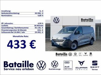 volkswagen transporter new 2.0 tdi kasten ahk klima pdc led
