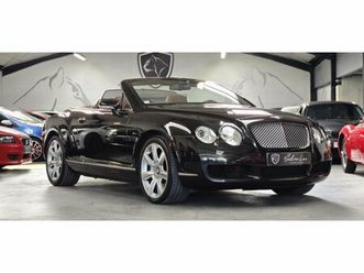 bentley continental gtc cabriolet 6.0i w12 560 bva / historique complet