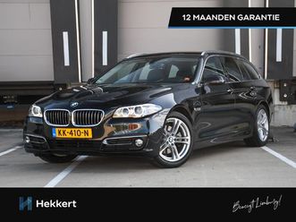 bmw 5-serie touring 520i luxury edition 184pk automaat leder | 18''lm | cruise.c | pdc | navi | elektr. stoelen + geheugen